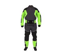 RUHTEUO Traje seco Traje Seco De Kayak 4 Capas For Hombre. Juntas Látex En Cuello Y Muñecas. Sobrefalda Ajustable. Neopreno con Cierre Velcro Traje seco de Kayak for Hombre(Green,L)