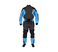 RUHTEUO Traje seco Traje Seco De Kayak 4 Capas For Hombre. Juntas Látex En Cuello Y Muñecas. Sobrefalda Ajustable. Neopreno con Cierre Velcro Traje seco de Kayak for Hombre(Blue,L)