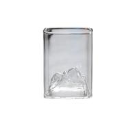 RUHTEUO Transparent Glasses Mountain Crystal Glass Drinking For Ideal para cócteles largos y sin alcohol(S3 180ml)