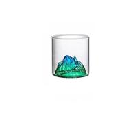 RUHTEUO Whiskey Glass Mountain Crystal 180/300ml Round Transparent Suitable For Drinking WhiskeyCognacCocktail Ideal para cócteles largos y sin alcohol(180ml cyan)