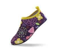 RUHTEUO Zapatos De Playa For Niños, For Nadar Descalzos, Secado Rápido, Suaves Y Ligeros, For Hacer Esnórquel para Hombres Mujeres, para Surf(W08-PurpleYellow,30 31)