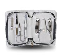 Rui Smiths Kit de Manicura de 8 Piezas de Acero Inoxidable Para el Hogar y el Salón de Belleza con Pinza de Precisión Profesional para Cutículas y Empujador de Metal Estilo nº 105