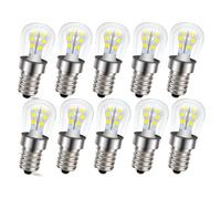 Ruiandsion 10 unidades E14 AC/DC 24 V LED Light Bulb T22C 2W 1200 Lumen Bombilla Edison pequeña rosca SES LED 6000K blanca para autocaravana, barco, lámpara solar