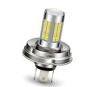 Ruiandsion 1pcs P45T Bombilla LED 6V Super Bright White 3030 66SMD Chips Bombilla LED para faro de motocicleta