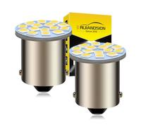 Ruiandsion 2 bombillas LED 1156 de 6 V blancas 1141 1003 3014 BA15S bombillas LED 5050 12SMD de repuesto para luces traseras de señal de giro de marcha atrás, sin polaridad