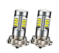 Ruiandsion 2 bombillas LED P26S para faros delanteros de motocicleta, color blanco, 10-30 V, súper brillante, XBD 30SMD, chipsets LED con lente de proyector para faros de motocicleta, no polaridad