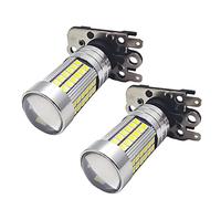 Ruiandsion - 2 bombillas LED PH16W 6000 K, color blanco, 10-20 V, súper brillante, 3030 66SMD, chipset LED, señal de giro inversa, luces diurnas