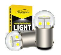 Ruiandsion 2 piezas Bombillas LED BAU15S Blancas 6-30V 24V 12V 6V 3030 12SMD Bombilla de Reemplazo para Luces de Marcha Atrás de Coche con Intermitentes Sin Polaridad