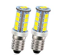 Ruiandsion 2 unids Bombilla LED E10 6V - Luz Blanca 6000K, Chip 2835 18SMD - Para Linterna y Lámpara - Compatible con Conexión a Tierra Negativa