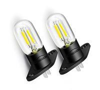 Ruiandsion 2 unids Bombilla LED para Microondas Z187/T170 - Luz Blanca 240V 25W - Base de Terminales Rectos - Reemplazo Universal para Lámpara de Horno Microondas - Fácil Instalación