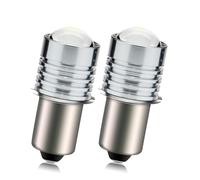 Ruiandsion 2 unids P13.5S LED antorcha bombilla 1.5W 150LM 6V LED actualización bombilla reemplazo para antorcha linterna linterna farol, blanco