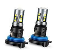 Ruiandsion 2pcs HP24W Bombilla LED 12V Superbrillante 10-30V 3030 15SMD Chipsets LED Luces de circulación diurna LED DRL, Blanco