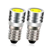 Ruiandsion 4pcs E10 COB LED Bombillas DC 6V Blanco 20LM LED Bombillas para linterna