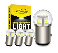 Ruiandsion Ampoule LED BAU15S 6-30V, Blanc Froid 6500K, Non Polarité,Remplacement PY21W 7507 5009, Clignotant Feu Arrière Feu de Recul, Lot de 4