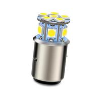 Ruiandsion BA20D - foco LED CA/CC 6-30 V, sin polaridad, 360 lm, ancho voltaje, blanco 5050 12 SMD chip para luz antiniebla, paquete de 1