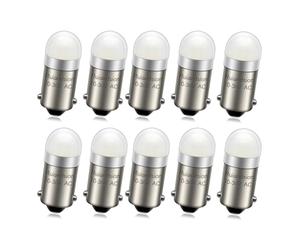 Ruiandsion BA9S - Luz LED para guantera 1895 1891, color blanco, 10-30 V, no polaridad, chipset 3SMD 2016 para interior de coche, cúpula de mapa, maletero, paquete de 10 unidades
