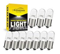 Ruiandsion BA9S - Paquete de 10 bombillas LED RGB de 6 V, multicolor, con modos de desvanecimiento suave y flash, para interior de coche, barco, Navidad, decoración de fiestas