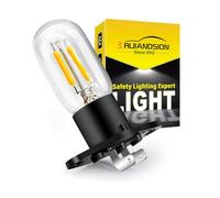 Ruiandsion Bombilla de microondas Z187 Base 240V 2A 25W LED para lámpara de horno de pera universal, amarillo