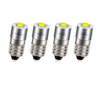 Ruiandsion Bombilla LED E10 de 6 a 24 V, 6 V, 9 V, 12 V, 18 V, 19,2 V, 24 V, actualización para faros, linternas, luces de trabajo, sin polaridad (paquete de 4)