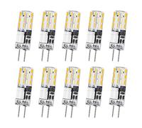 Ruiandsion Bombilla LED G4 de 12 V CA/CC 1,5 W T3 tipo JC de base de dos pines, equivalente a bombilla halógena G4 de 20 W, 3014 24SMD blanco cálido para iluminación de paisaje, iluminación debajo del