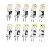 Ruiandsion Bombilla LED G4 de 12 V CA/CC 1,5 W T3 tipo JC de base de dos pines, equivalente a bombilla halógena G4 de 20 W, 3014 24SMD blanco para iluminación de paisaje, iluminación debajo del