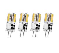 Ruiandsion Bombilla LED G4 de 12 V CA/CC, equivalente a 20 W, tipo T3 JC, base de dos pines, 1,8 W, 3014 48 SMD, blanco cálido para iluminación de paisaje, iluminación debajo del gabinete (paquete de