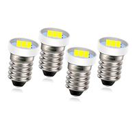 Ruiandsion E10 - Bombillas LED para antorcha (24 V, 4 unidades), color blanco
