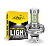 Ruiandsion - foco LED P45T R2 H5 AC 10-30 V, no polaridad, color blanco superbrillante, haz alto bajo, 1200 lm, para motocicleta, paquete de 1