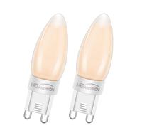 Ruiandsion G9 Bombilla LED regulable 2700k blanco cálido 220-240 V 4 W 4 filamentos LED G9 bombilla doméstica equivalente a 40 W lámpara halógena para interior techo de suspensión (2 piezas)
