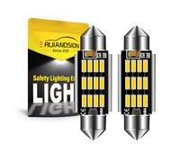 Ruiandsion - Lote de 2 bombillas LED Festoon de 39 mm 10-30 V Extremadamente luminosas 6411 DE3425 DE3423 para coches y camiones - Bombillas Canbus sin errores para iluminación interior, techo