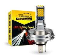 Ruiandsion P45T Bombilla de faro LED para motocicleta 10-30V Super brillante 3030 30SMD Chipsets Bombilla LED para faro de motocicleta, Amarillo