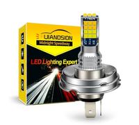 Ruiandsion P45T Bombilla LED para faro de motocicleta 10-30V Super brillante 3030 30SMD Chipsets Bombilla LED para faro de motocicleta, blanco y amarillo
