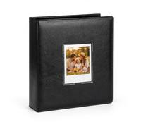 Ruibytree Álbum de Fotos 256 Bolsillo para Polaroid i-Type/600/SX-70, Negro | Cubierta Rígida de PU, Ventana Frontal, Carga Lateral Segura, Páginas Sin Ácido, Bolsillos 9 × 11 cm (An x Al), Estilo Libro