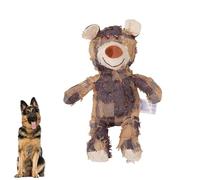 RUICUBEI Indestructible Bear Strong Bear,Indestructible Perro Juguete para Mascadores Agresivos,Juguete para Perro para Mascotas (Morado Oscuro, Medio)