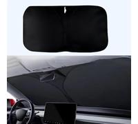 RUIDAM Parasol Coche Delantero para Jaguar E-Pace 2015-2021, Parasol Auto Parabrisas Sun Shades Windshield Plegable Protección Solar Accesorios para Auto,A/Black