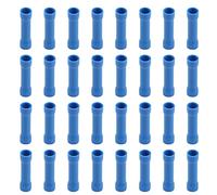 Ruidee 100Pcs 16-14 AWG Conectores de alambre aislados Terminales de empalme a tope Conectores eléctricos de crimpado (azul/UPTL)