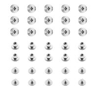 Ruidee Juego de 100 tornillos Chicago M5 x 5 mm para encuadernar libros, postes de tornillo, tornillos redondos de cabeza plana para álbumes de cuero (DZBD/M5 x 5)