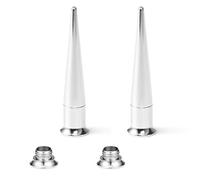 Ruifan Juego de 2 dilatadores Unisex de Acero Inoxidable 2 en 1 para Dilatación de Oreja, dilatador de Oreja, expansor 6G 4G 2G 0G 00G