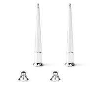 Ruifan - Juego de 2 dilatadores Unisex de Acero Inoxidable 2 en 1 para dilatación de Oreja, dilatador de Oreja, expansor 6G 4G 2G 0G 00G
