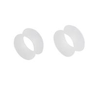 Ruifan Ultra Fina Oreja Piel de Silicona Flexible túnel Carne Calibre de expansión Estiramiento Earlets Plug Clear Medidores Kit 6 G, 4G, 2G, 0G, 00G, 12 mm, 14 mm, 16 mm, 18 mm, 20 mm - 1 par