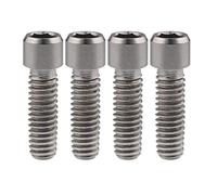 Ruifu M4x10 13.5 15 20 25 mm pequeño perno de cabeza Allen para bicicleta, desviador delantero, H/L, tornillos de ajuste (M4x13.5 mm, titanio)