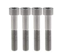 Ruifu M8x20 25 30 35 40 45 50 60 70mm titanio grado 5 perno de casquillo Allen DIN912 para motocicleta paquete de 4 unidades (M8x45mm, titanio)