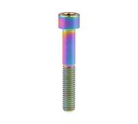 Ruifu - Tornillo Allen de cabeza cilíndrica DIN912, M8, titanio, Gr5, para motocicleta o bicicletas, en tamaños de 20, 25, 30, 35, 40, 45, 50, 60 y 70 mm, arco iris, M8x50mm