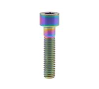 Ruifu - Tornillo Allen de cabeza cilíndrica DIN912, M8, titanio, Gr5, para motocicleta o bicicletas, en tamaños de 20, 25, 30, 35, 40, 45, 50, 60 y 70 mm, arco iris, M8x35mm