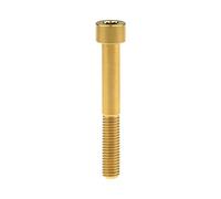 Ruifu - Tornillo Allen de cabeza cilíndrica DIN912, M8, titanio, Gr5, para motocicleta o bicicletas, en tamaños de 20, 25, 30, 35, 40, 45, 50, 60 y 70 mm, dorado, M8x60mm