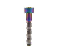 Ruifu Tornillo de cabeza Allen M5x10 12 16 18 20 25 28 30 35 40 45 50 55 60 mm titanio Gr5 cabeza Allen tornillo para uso de freno de bicicleta (M5x35mm, arco iris)