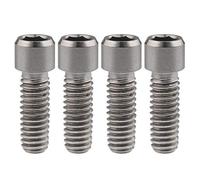 Ruifu Tornillos de ajuste H/L para bicicleta (4 x 10, M4 x 10, 13,5, 15, 20, 25 mm, tamaño pequeño, cabeza Allen, 4 unidades)