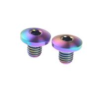 Ruifu Tornillos de aleación de titanio Gr5 M5 para Shimano XT Tornillos de aceite de mango de freno Tornillos de bicicleta (2 unidades)