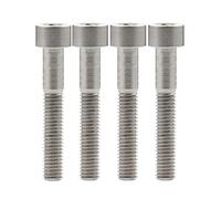 Ruifu Tornillos de cabeza Allen M5 x 10 12 16 18 20 25 28 30 35 40 45 50 55 60 mm de titanio Gr5 tornillos de cabeza Allen de 0,8 mm para tija de sillín de bicicleta (paquete de 4) (M5 x 40 mm,