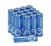 RUIHU Paquete de 16 pilas AA de hierro de litio dobles A, 1.5 V, 3000 mAh, baterías de litio AA de mayor duración para cámara parpadeante, reemplazo de batería Blink no recargable (litio AA-16